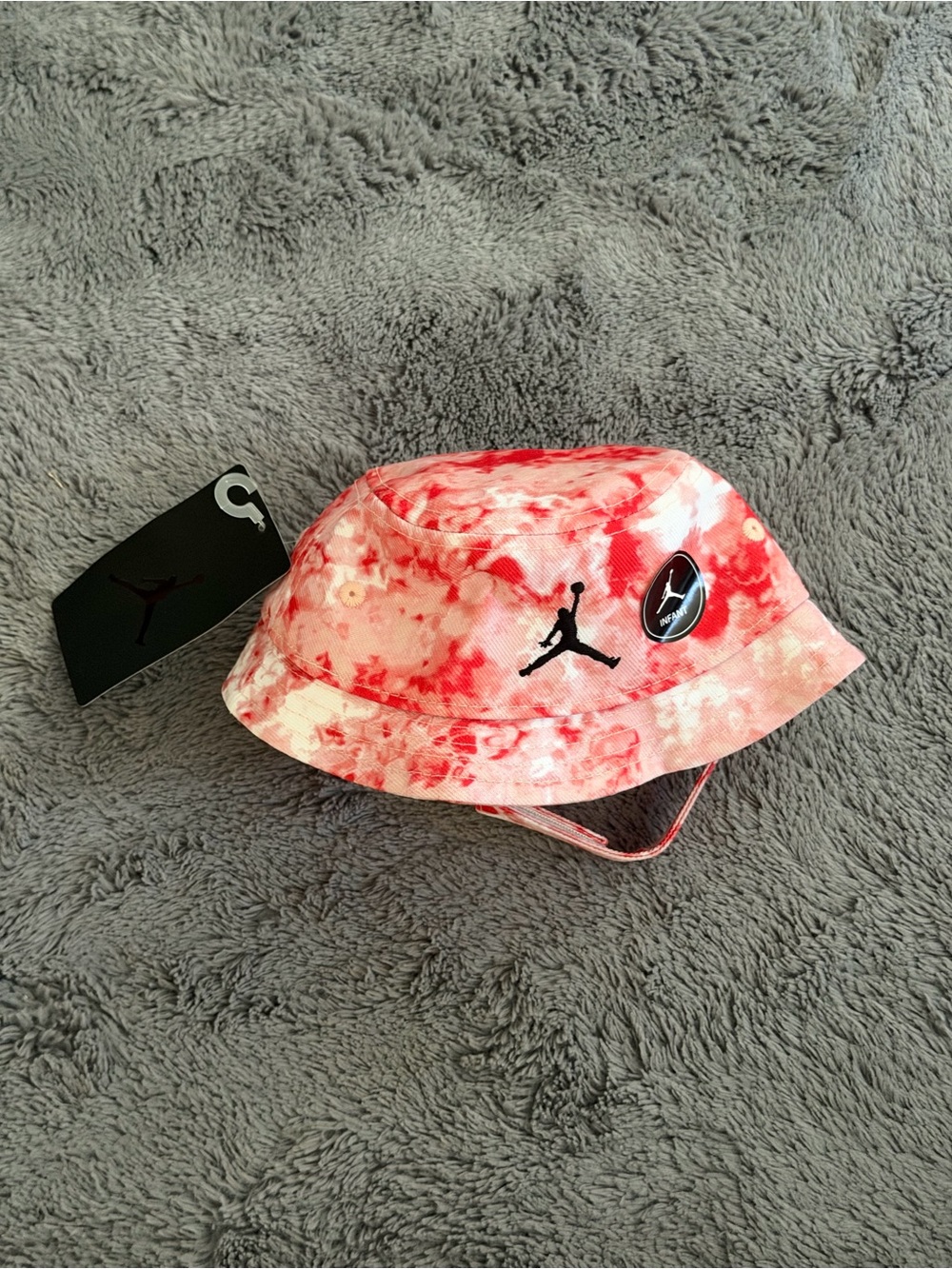 Jordan Infant Red Tie-Dye Bucket Hat
